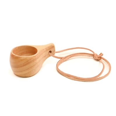 Träkåsa med halsrem